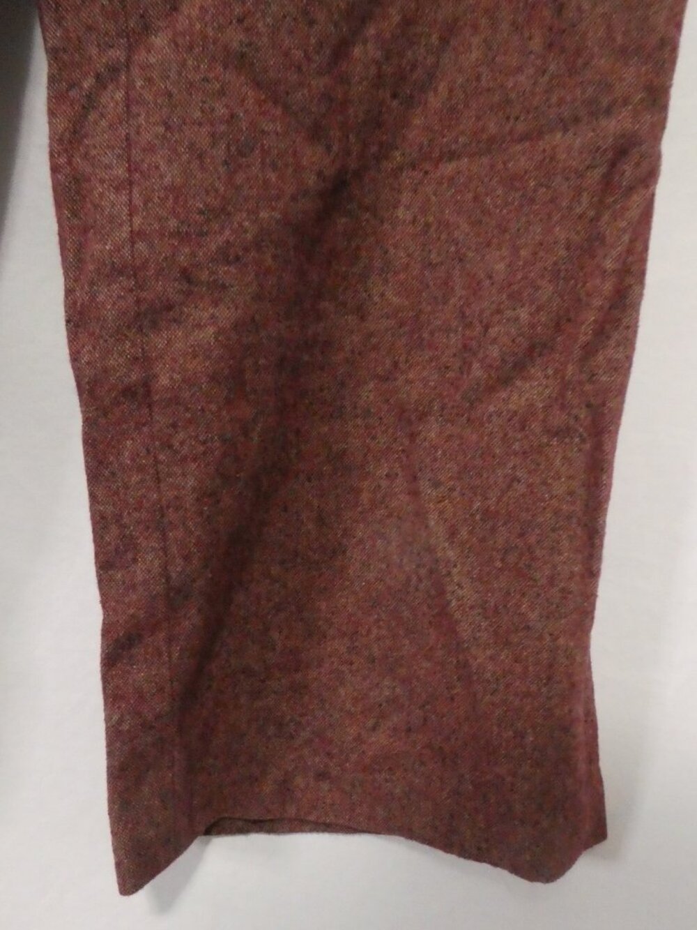 SLOAN Lined Pants Textured Tweed Burgundy - size 16 - Picture 8 of 14